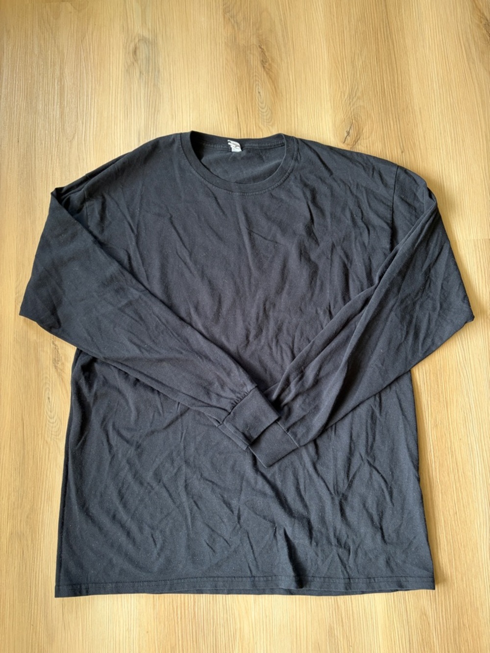 Jerzees - Unisex Long Sleeve Crewneck Shirt - Black - XL